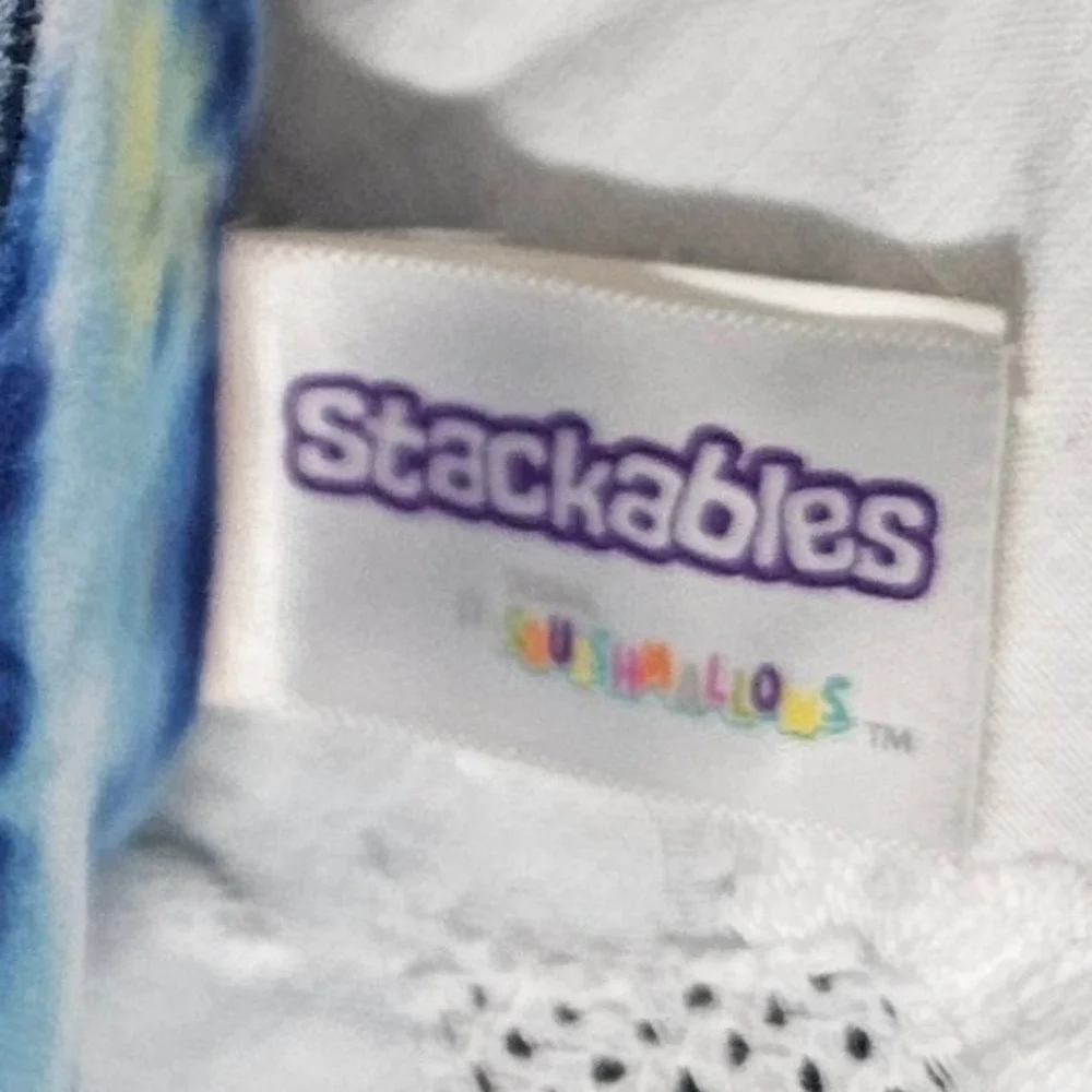 Squishmallows‎ Stackables Luther the Shark Blue Tie Dye Plush 8 Inch Shark